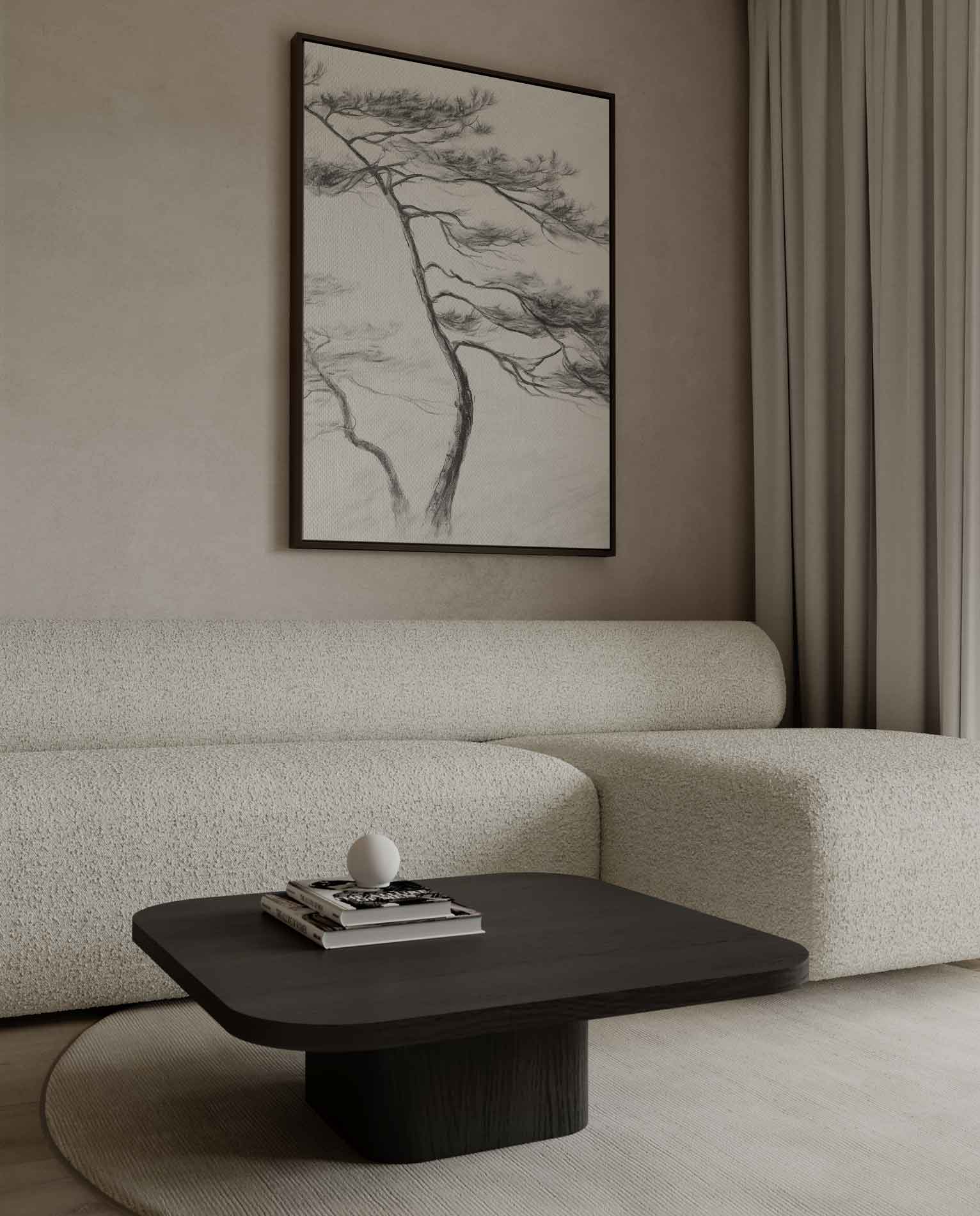Elegante Dans van Dennenbomen Kunstwerk-canvas-dibond-plexiglas-wanddecoratie-WallArtistic