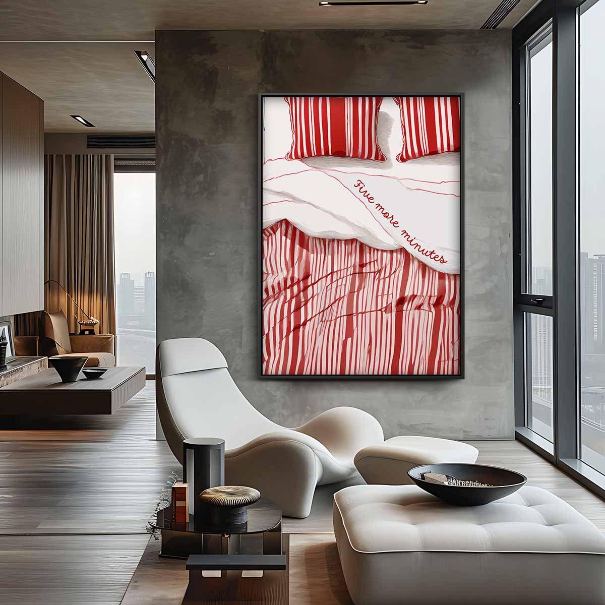 Five More Minutes Wandkunst Kunstwerk-canvas-dibond-plexiglas-wanddecoratie-WallArtistic