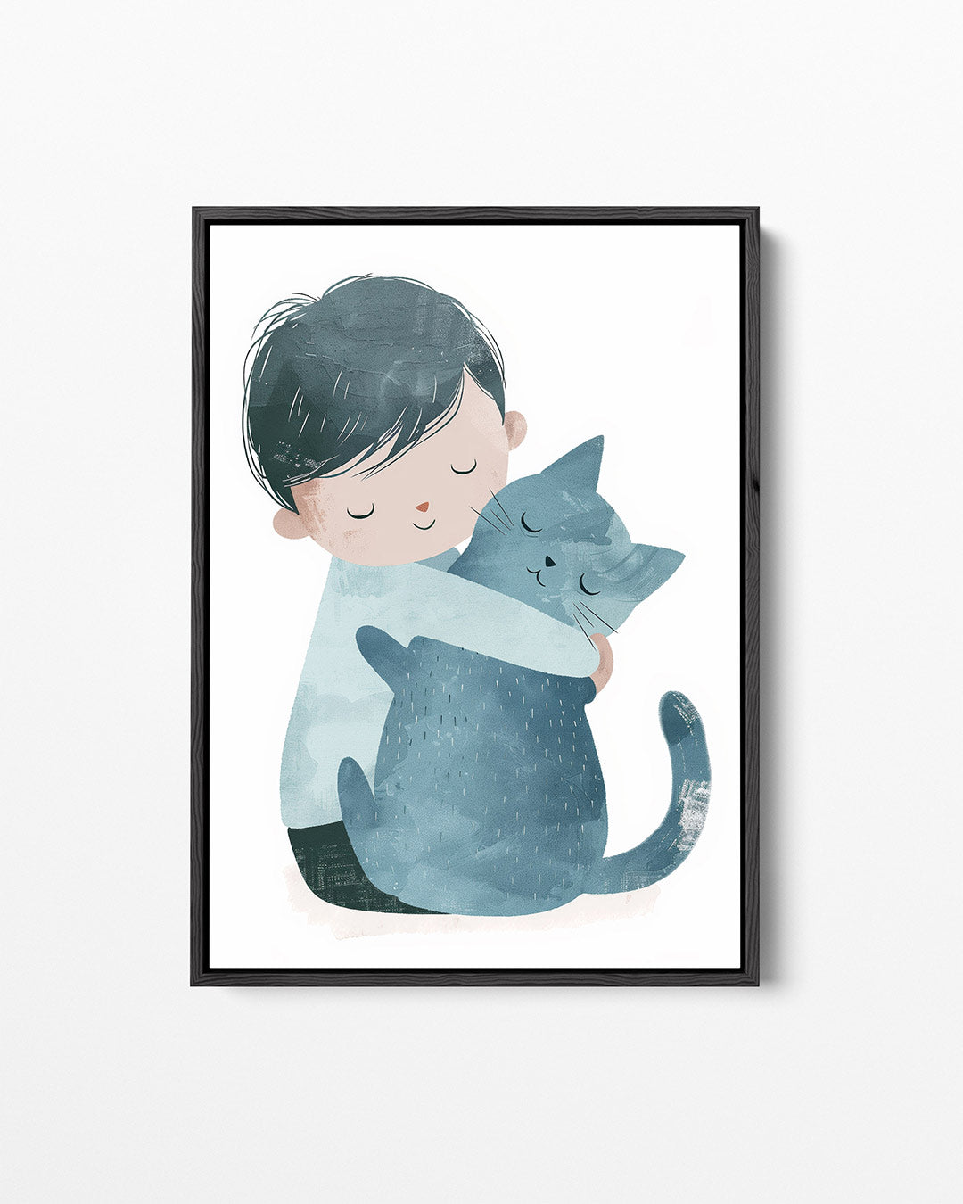 Knuffelende vrienden Kunstwerk
