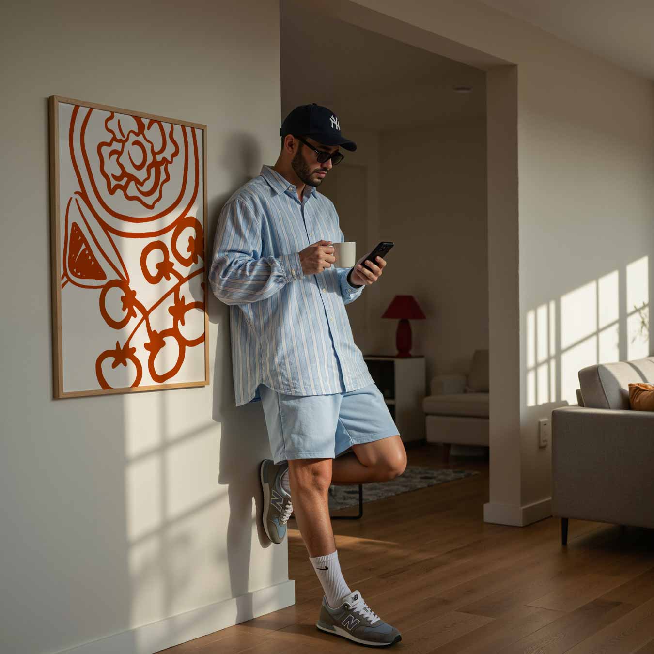 Moderne Keuken Illustratie Poster-WallArtistic