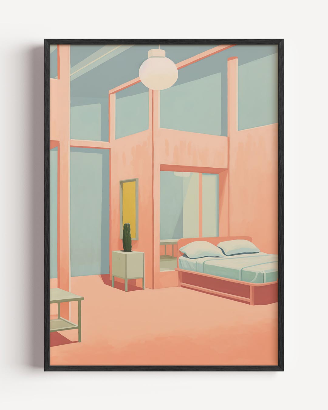 Dromerige Interieur Pastel Poster-WallArtistic