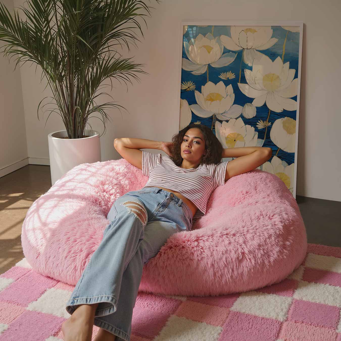 Dromerige Lotusbloem Poster-WallArtistic