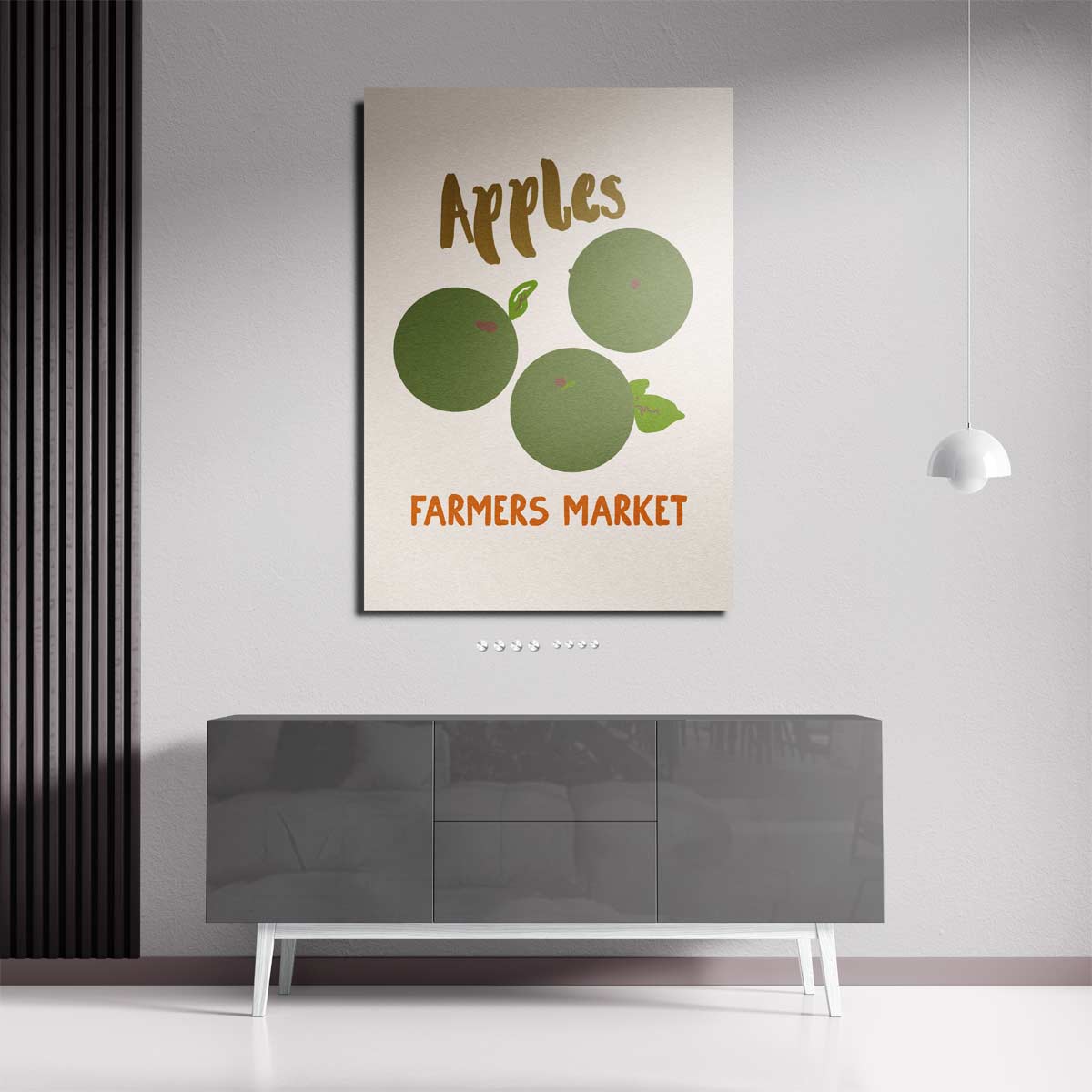 Groene Appelmarkt Kunstwerk-canvas-dibond-plexiglas-wanddecoratie-WallArtistic