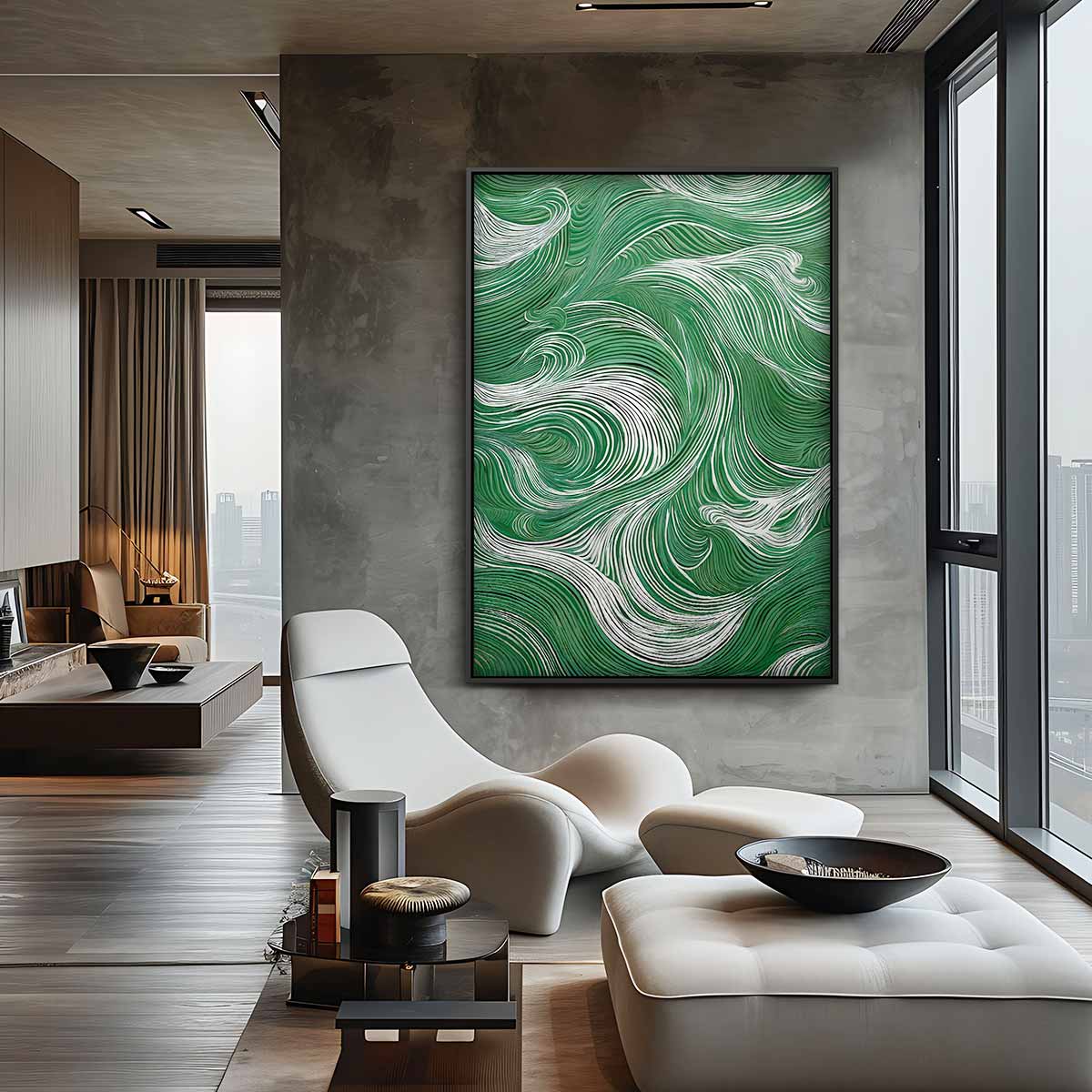 Golf van Emoties Kunstwerk-canvas-dibond-plexiglas-wanddecoratie-WallArtistic