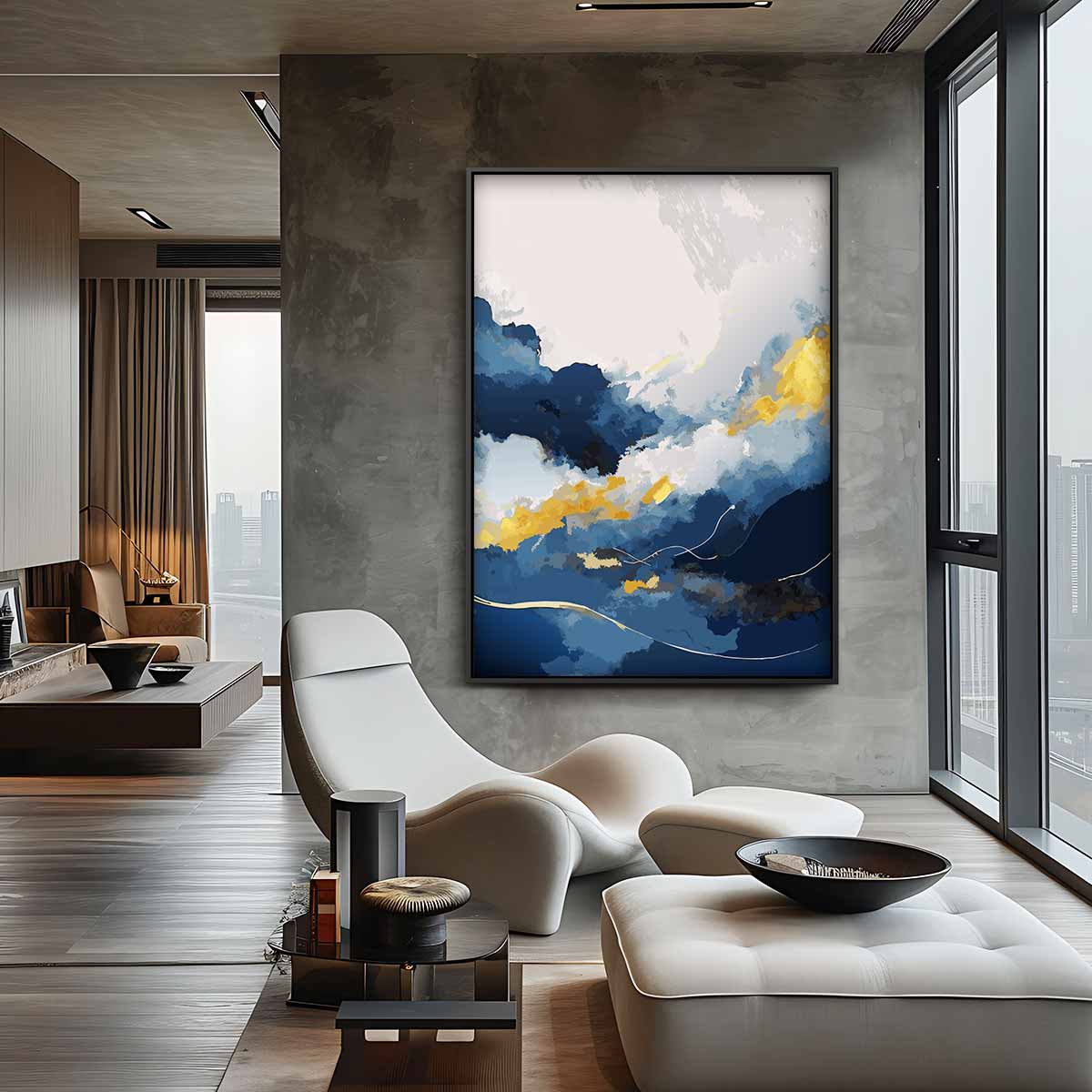 Dromerig Hemellandschap Kunstwerk-canvas-dibond-plexiglas-wanddecoratie-WallArtistic