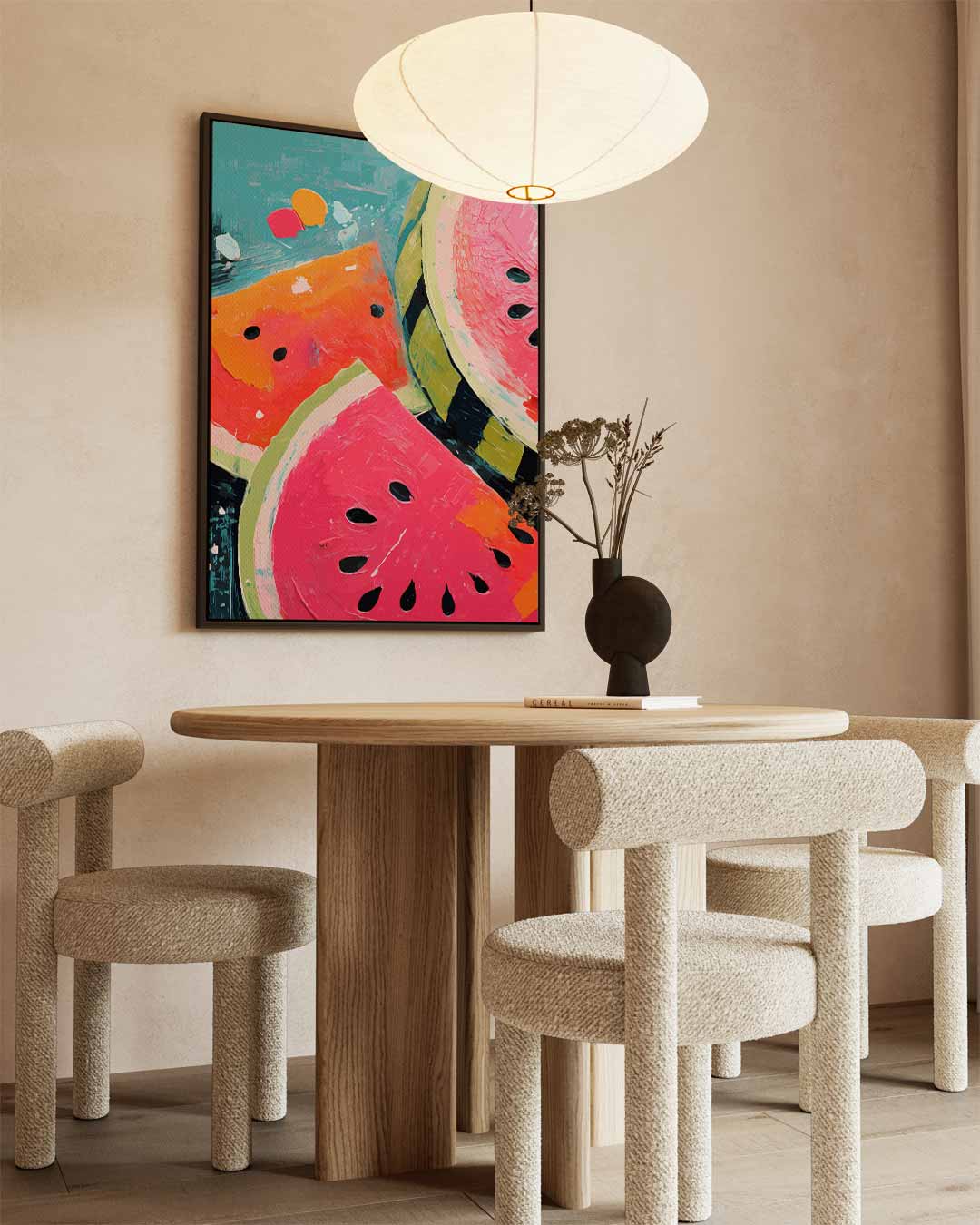 Verfrissende Watermeloen Droom Kunstwerk-canvas-dibond-plexiglas-wanddecoratie-WallArtistic