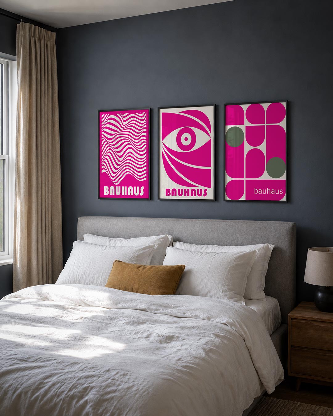 Golvend lijnenspel Posterset