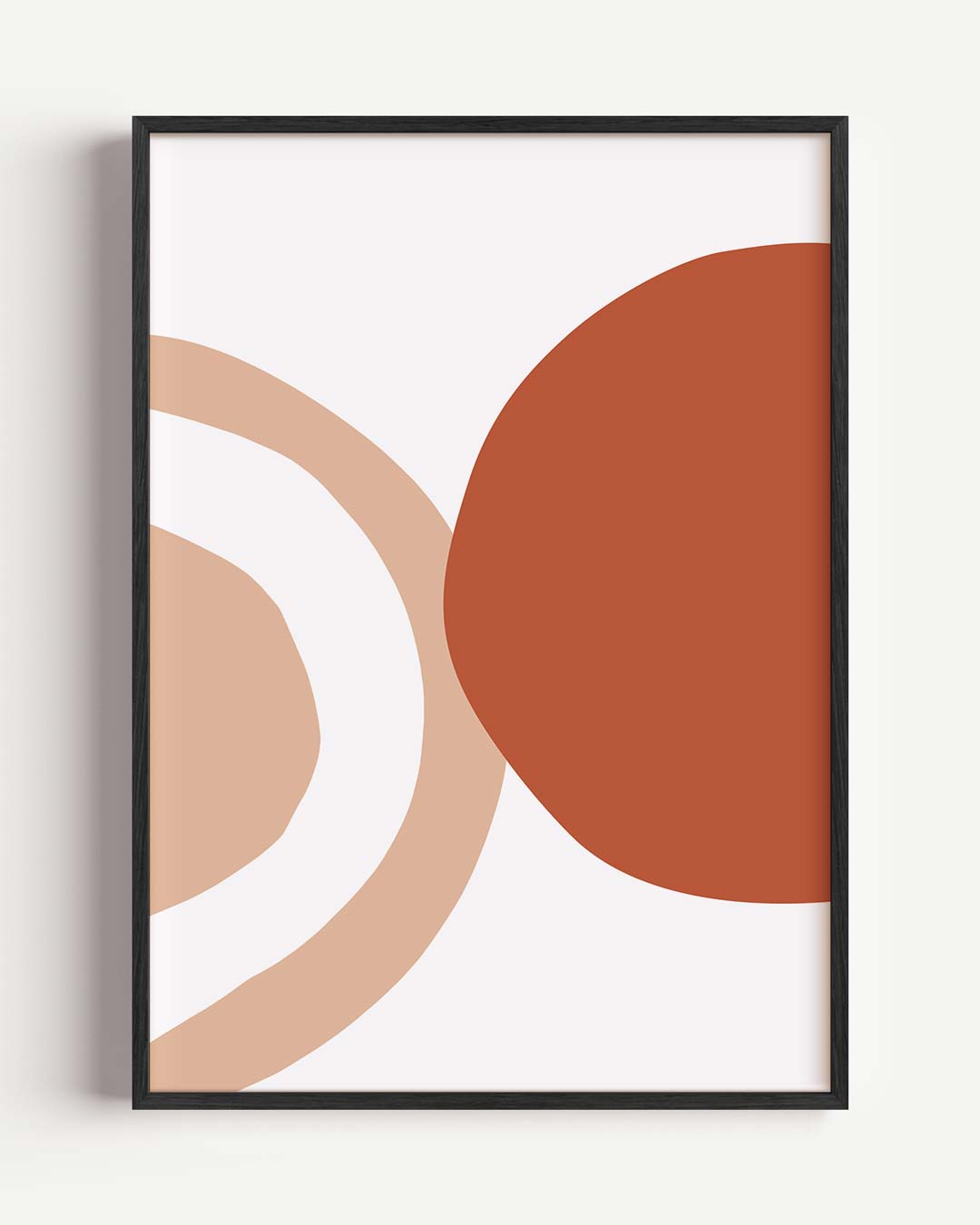 Abstracte Aardetinten Poster-WallArtistic