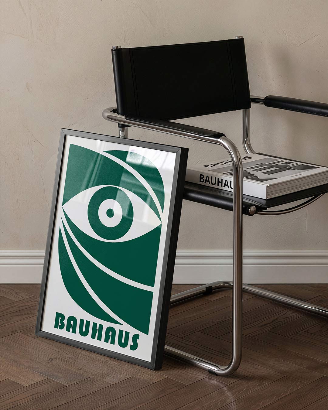 Oogvorm en lijnen Poster