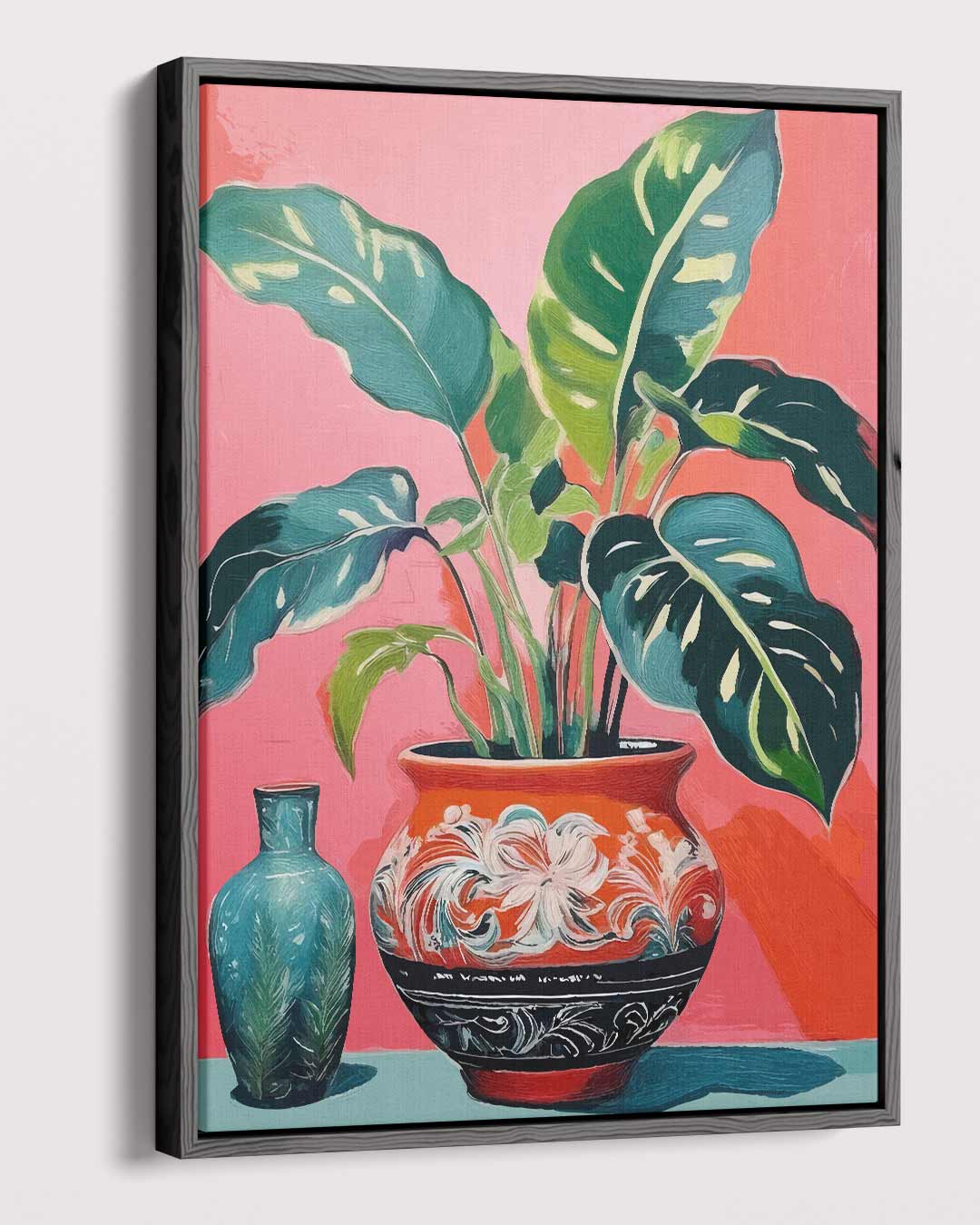 Tropische Botanische Schildering Kunstwerk-canvas-dibond-plexiglas-wanddecoratie-WallArtistic