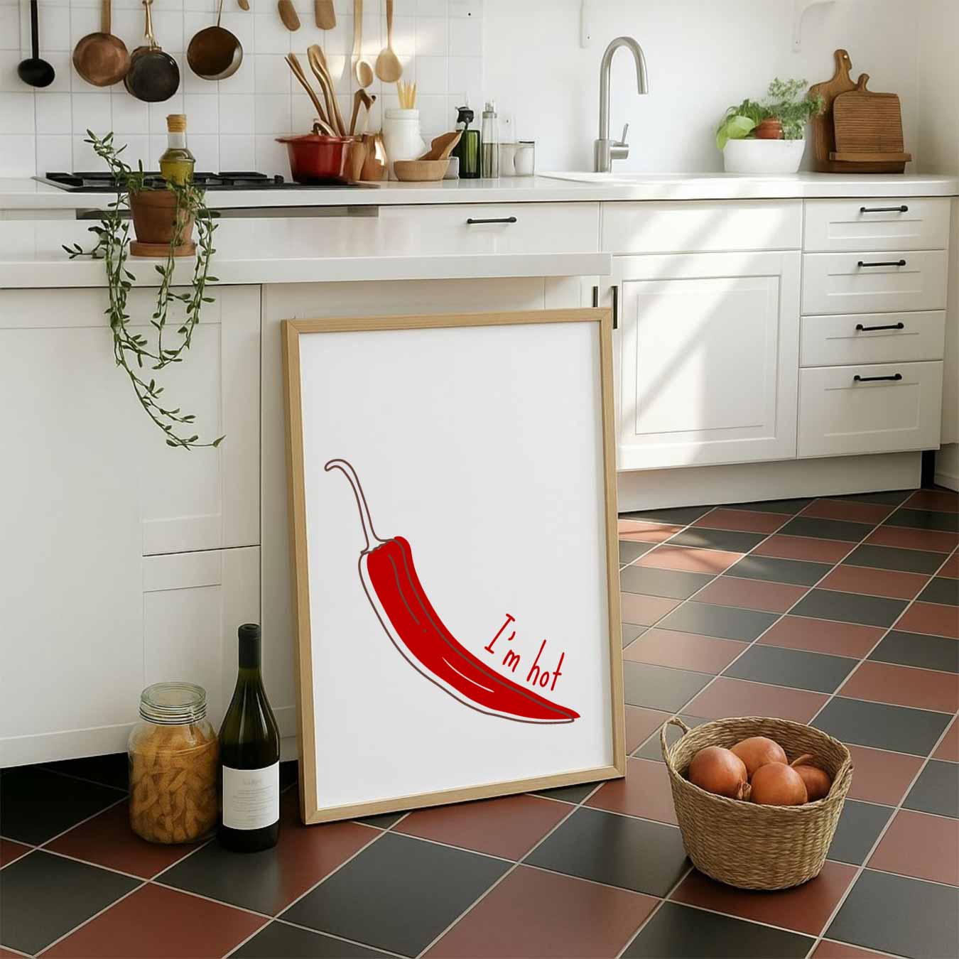 Pittige Chili Peper Poster
