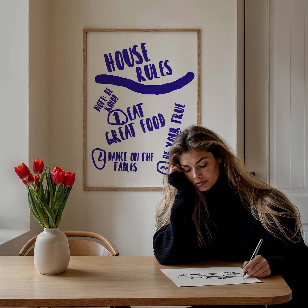 House Rules Inspiratieposter-WallArtistic