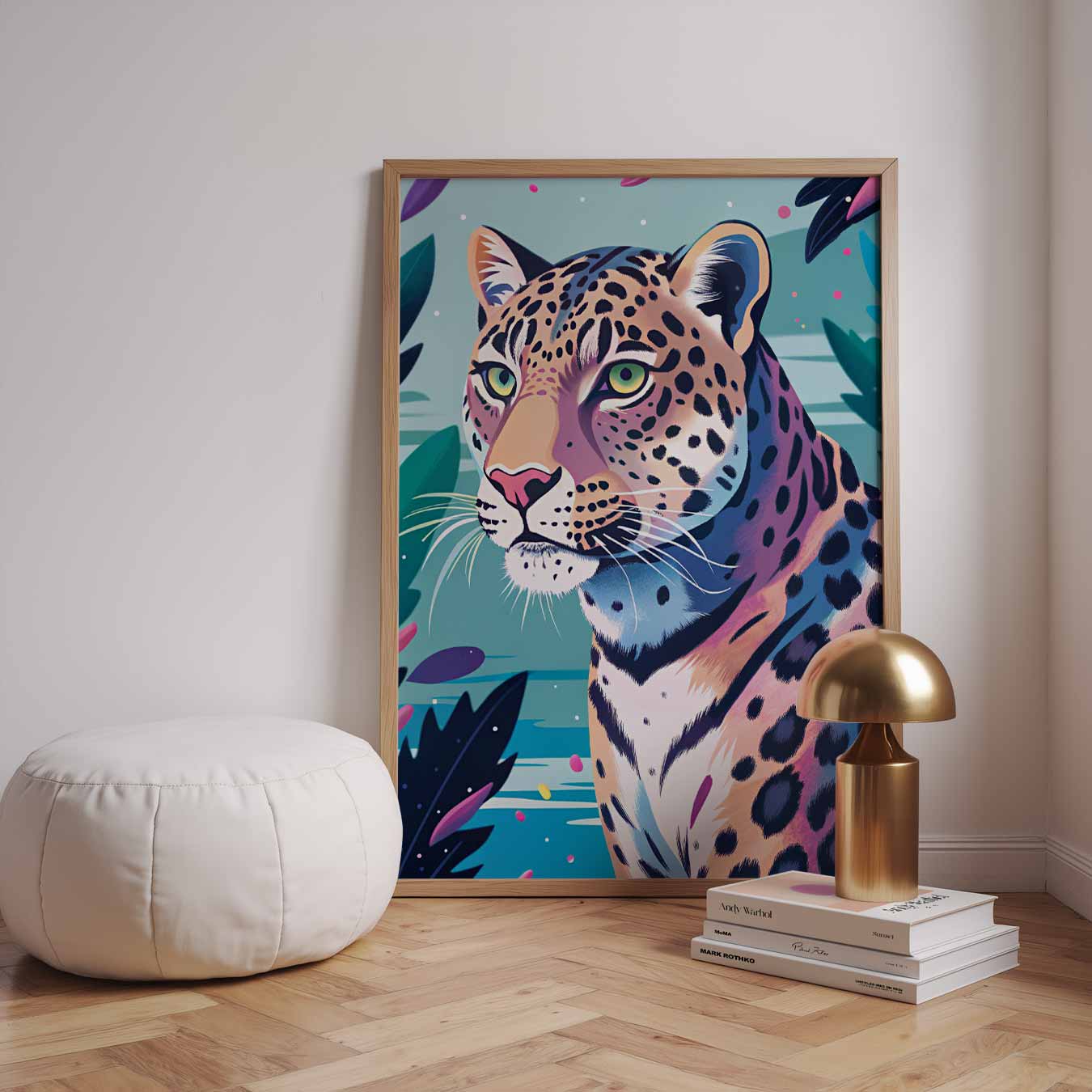 Elegante Luipaard Jungle Poster-WallArtistic