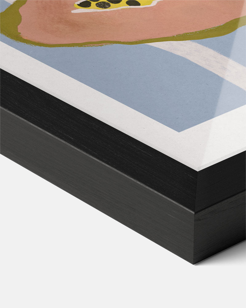Tropische Papaya Paradijs Poster-WallArtistic