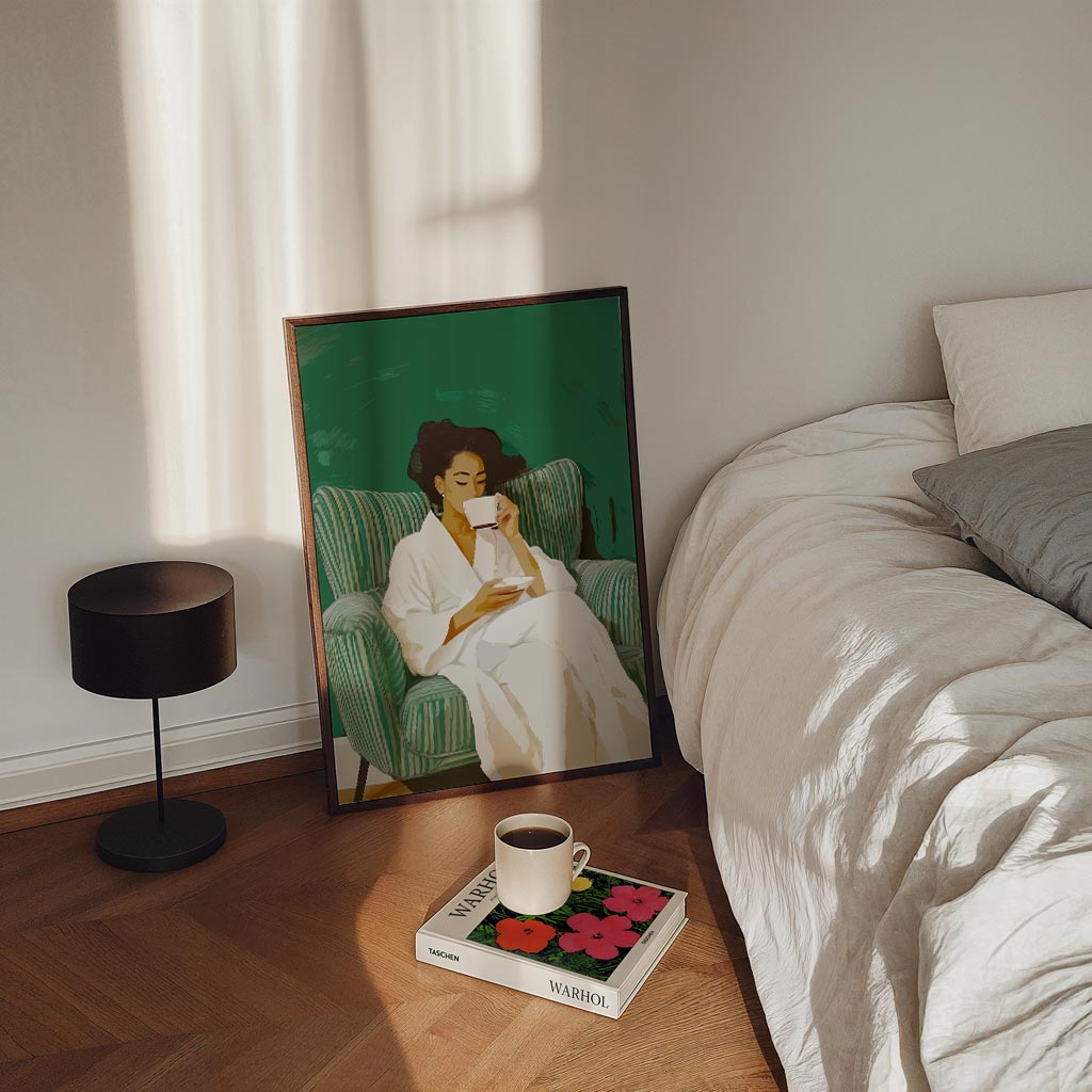 Ontspannen Ochtendmoment Poster-WallArtistic