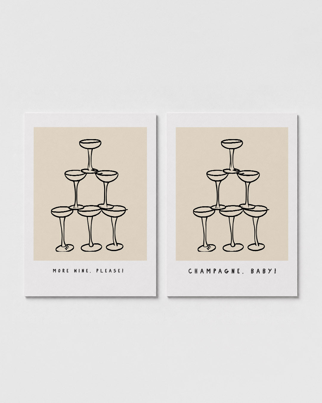Glazenpiramide Posterset