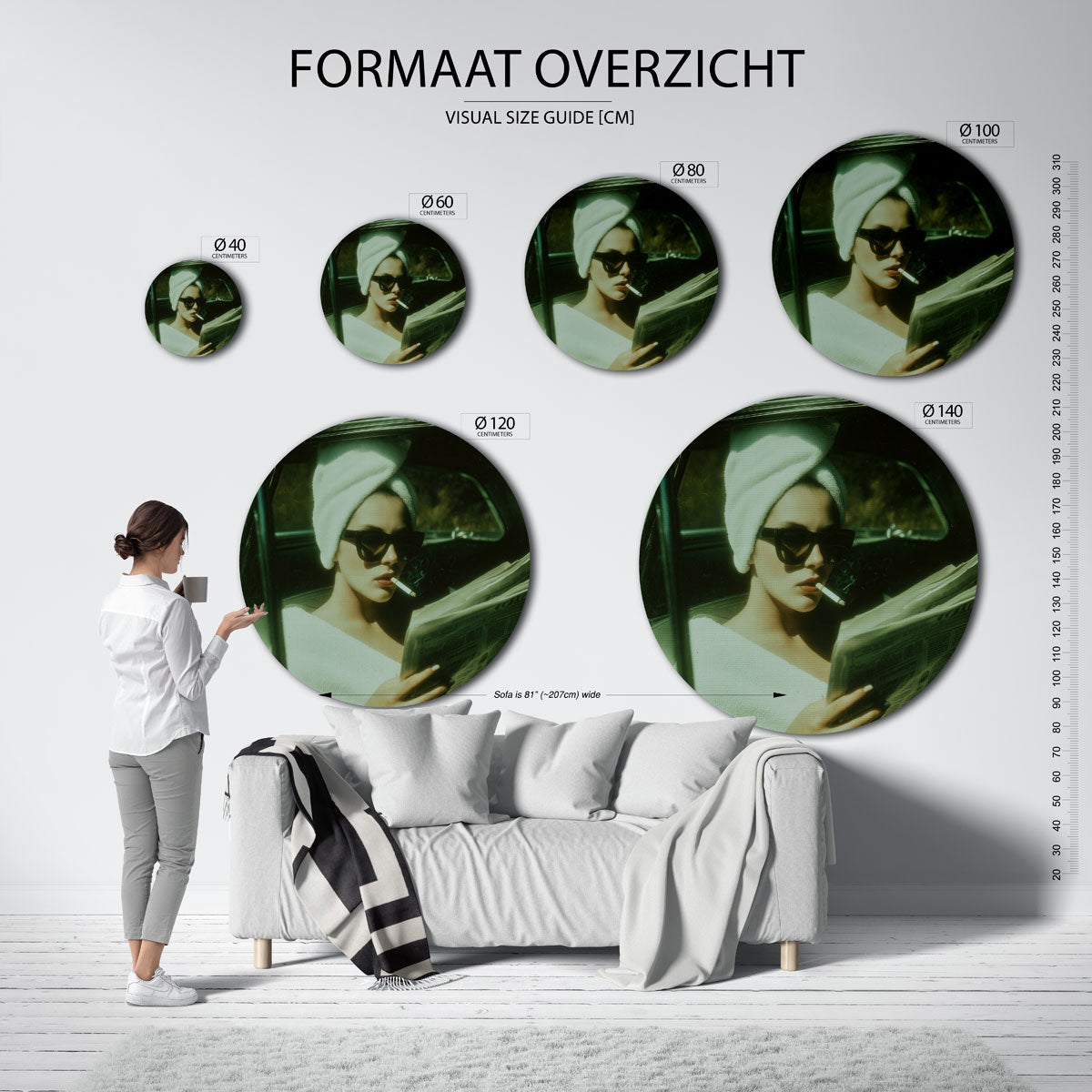 Abstracte Muurcirkel