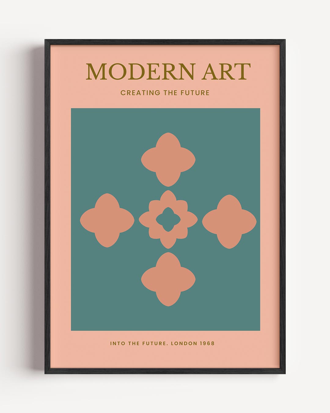 Moderne Kunst Bloemmotief Poster-WallArtistic