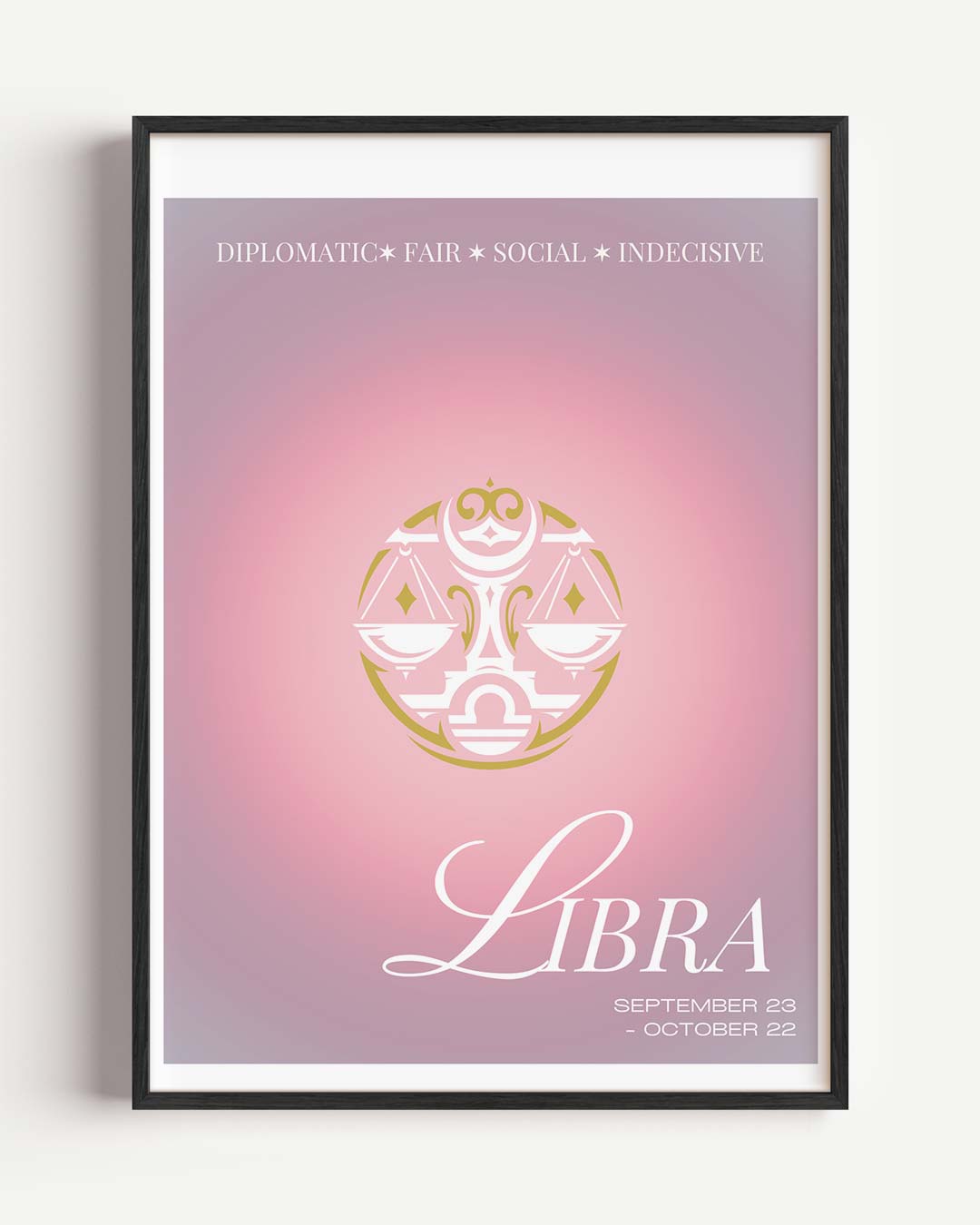 Libra Sterrenbeeld Poster