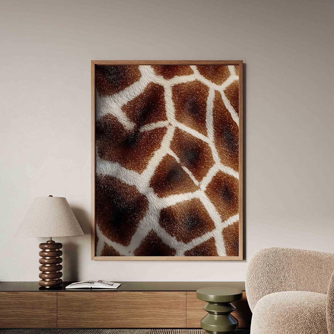 Giraffe patroon Poster