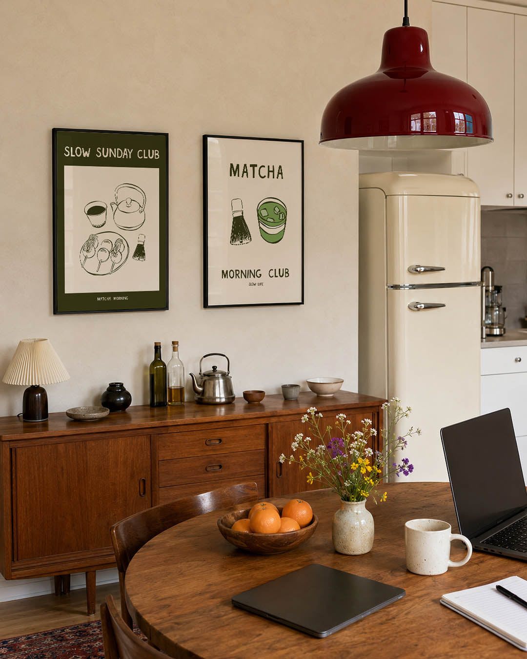Rustige zondag illustratie Posterset