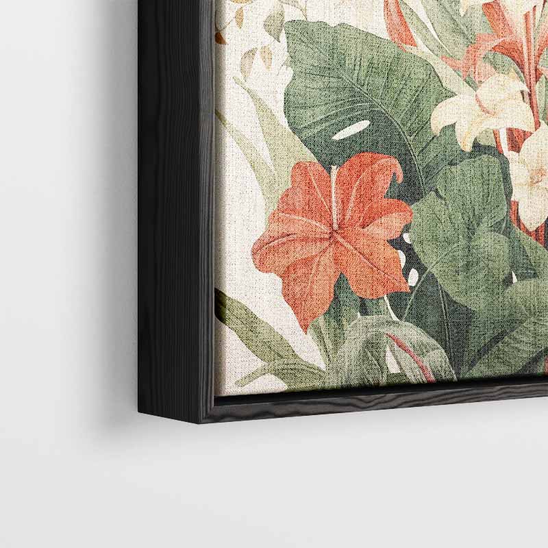 Tropische Bloemenpracht Kunstwerk-canvas-dibond-plexiglas-wanddecoratie-WallArtistic