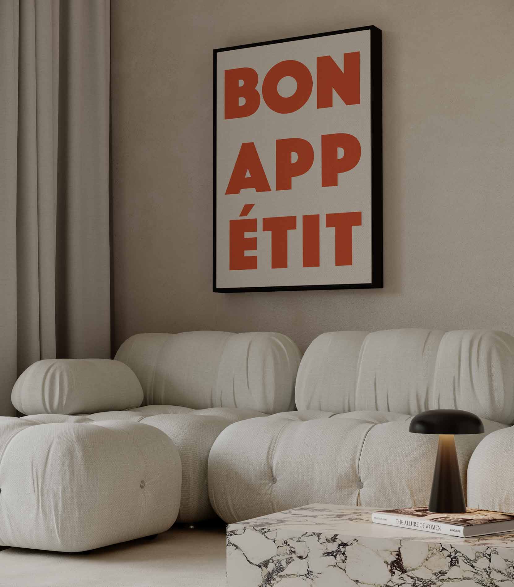 Bon Appétit Typografie Poster