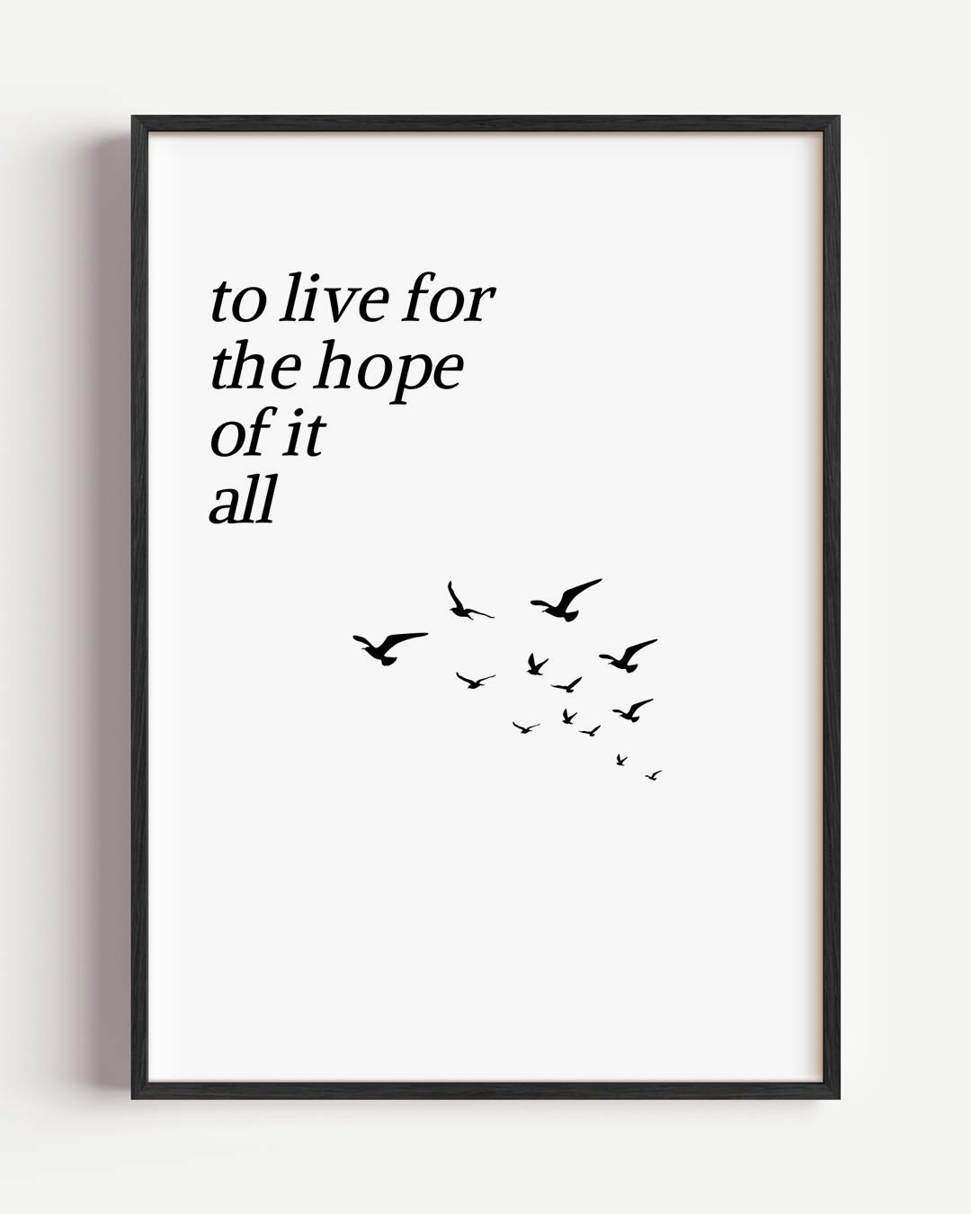 Inspirerende Motivatieposter met Vogels Poster-WallArtistic