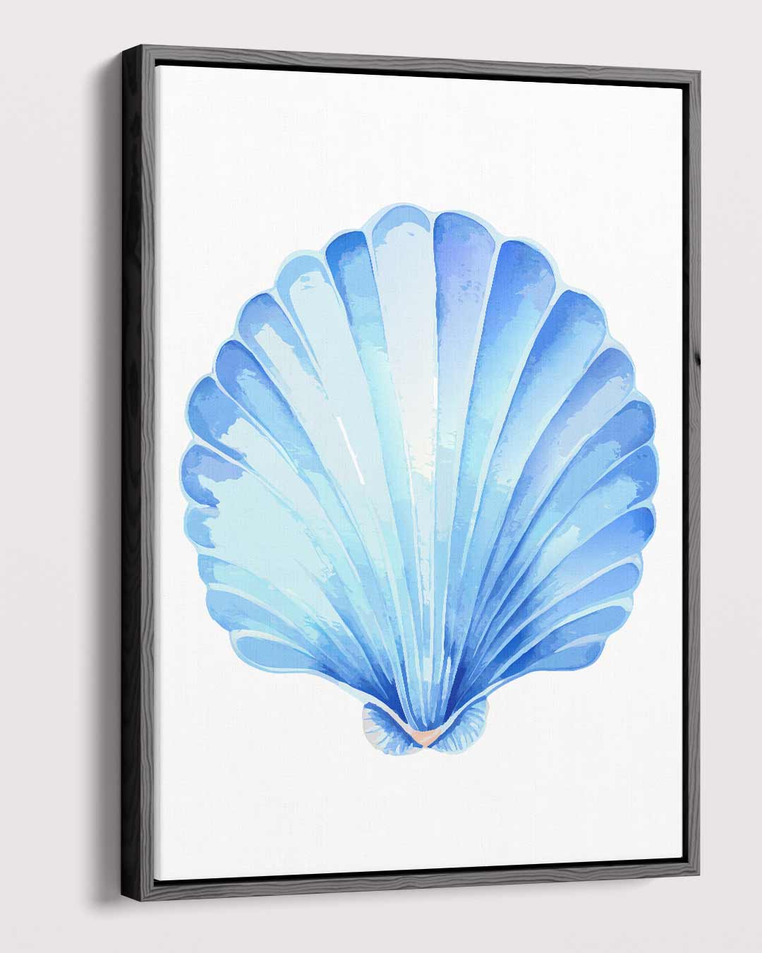 Blauwe Schelpenpracht Kunstwerk-canvas-dibond-plexiglas-wanddecoratie-WallArtistic