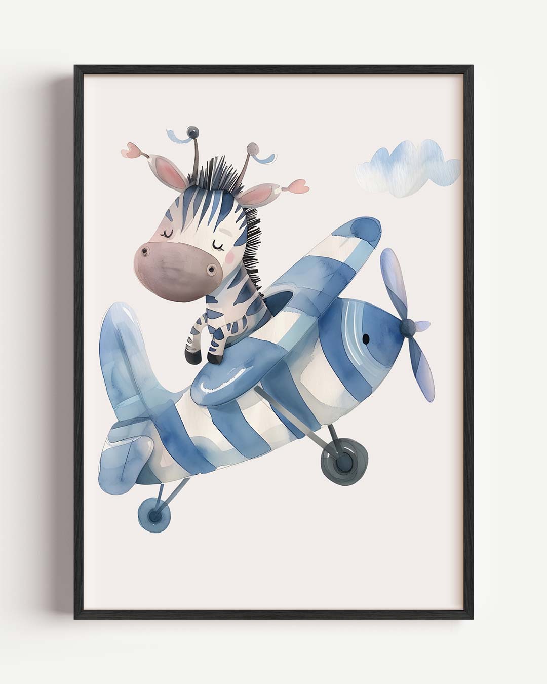 Dromerige Zebra Avonturen Poster-WallArtistic