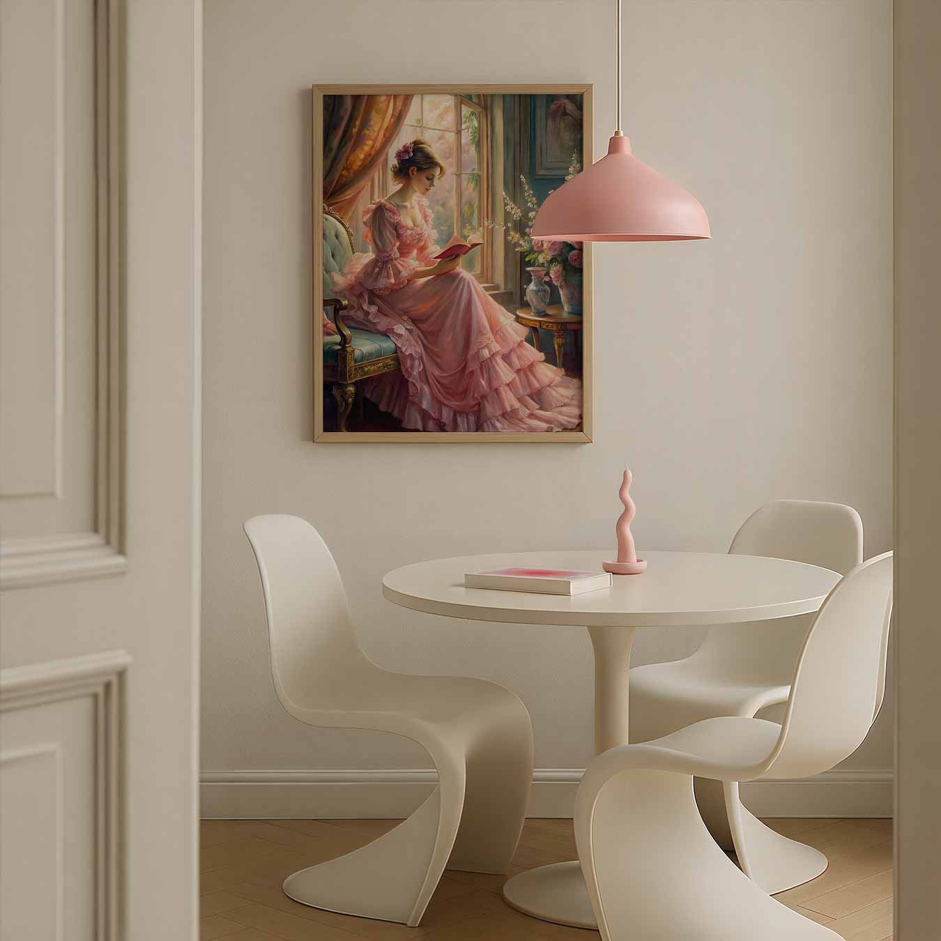Romantische Lezende Dame Poster