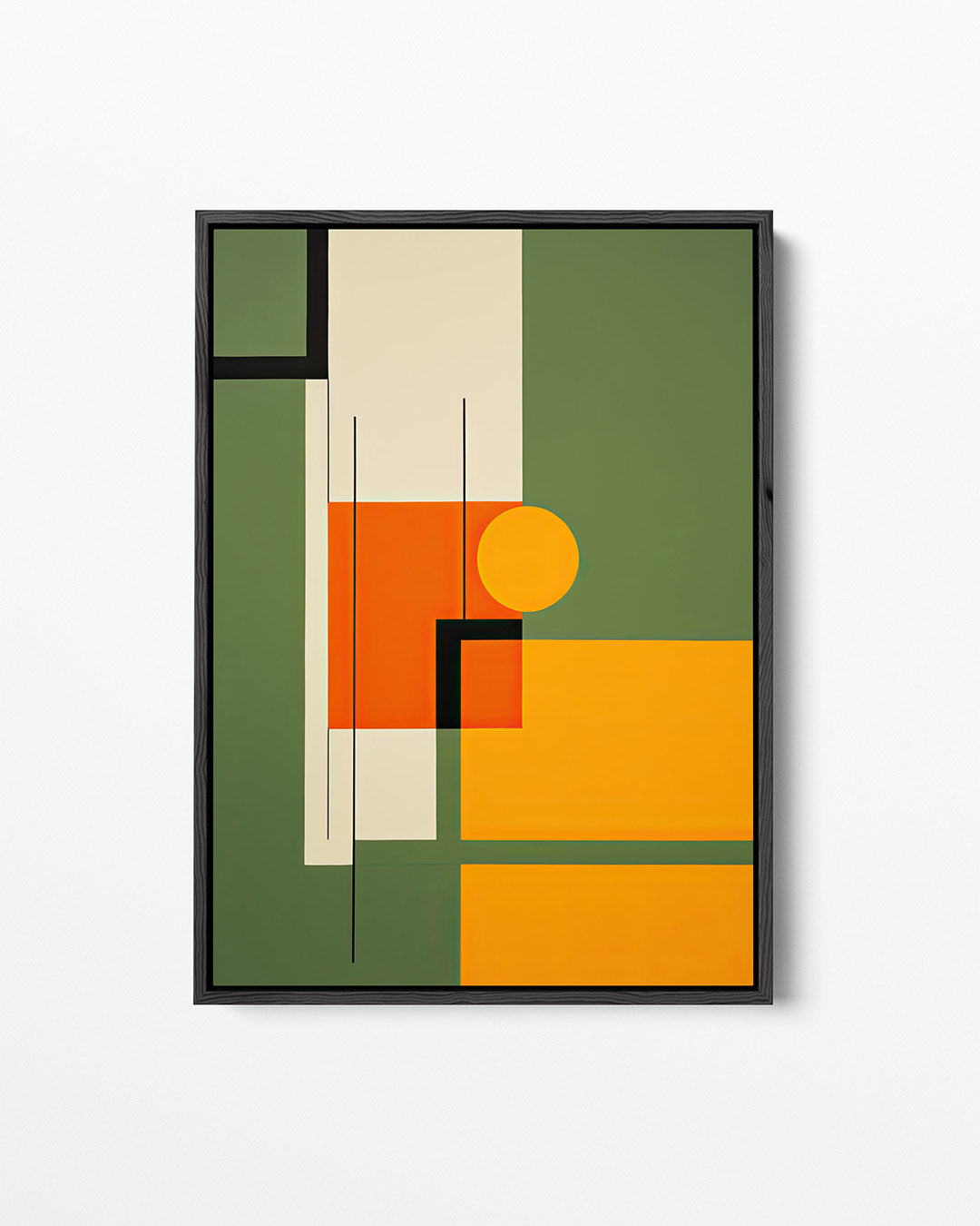 Geometrische kleurencompositie Kunstwerk