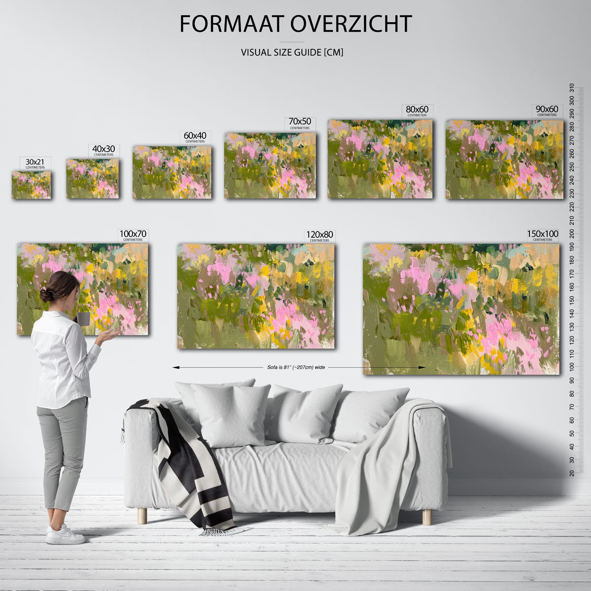 Abstracte bloemen Poster