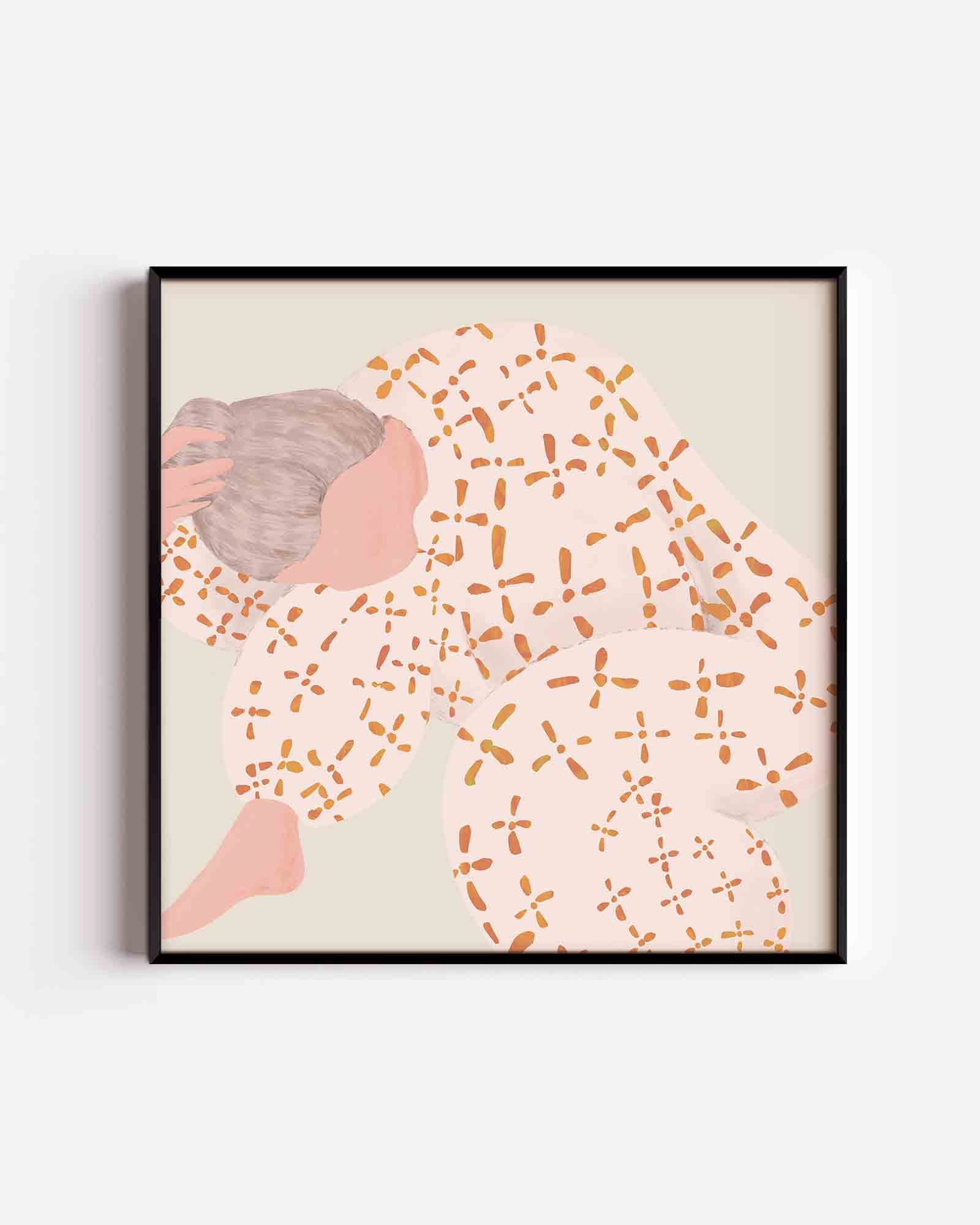 Figuur met patroon Poster