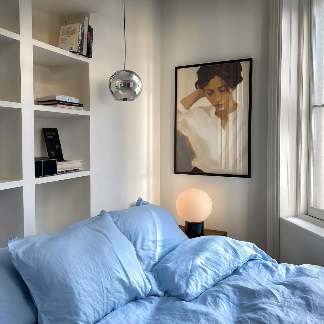 Dromerige Dame in Pastel Poster-WallArtistic