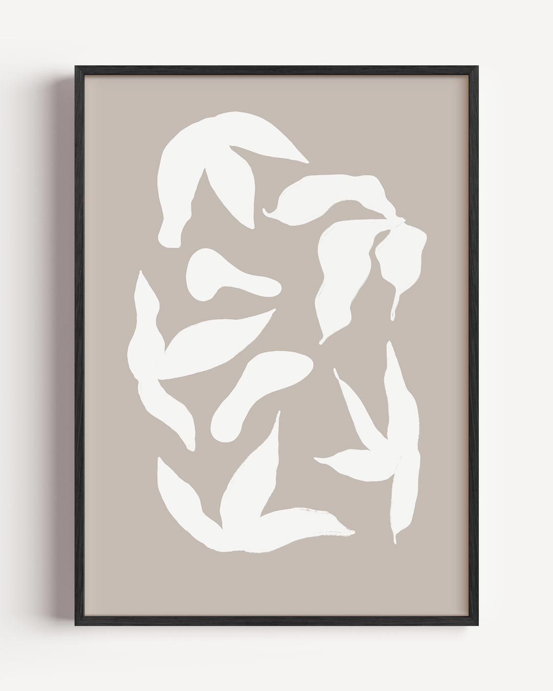 Sierlijke Bladeren Wanddecoratie Poster-WallArtistic