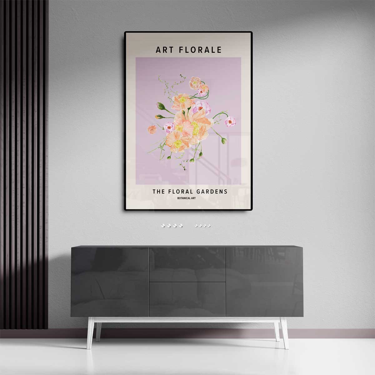 Bloemenpracht in Pastel Kunstwerk-canvas-dibond-plexiglas-wanddecoratie-WallArtistic