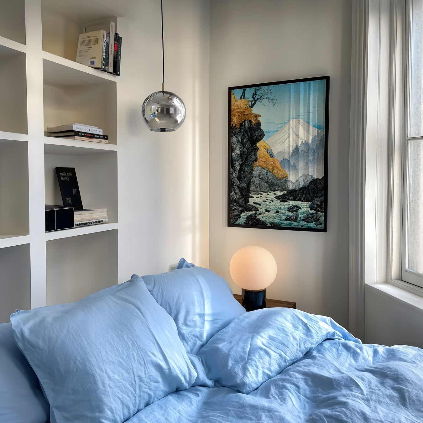 Japanese Mountain Landscape Poster-WallArtistic