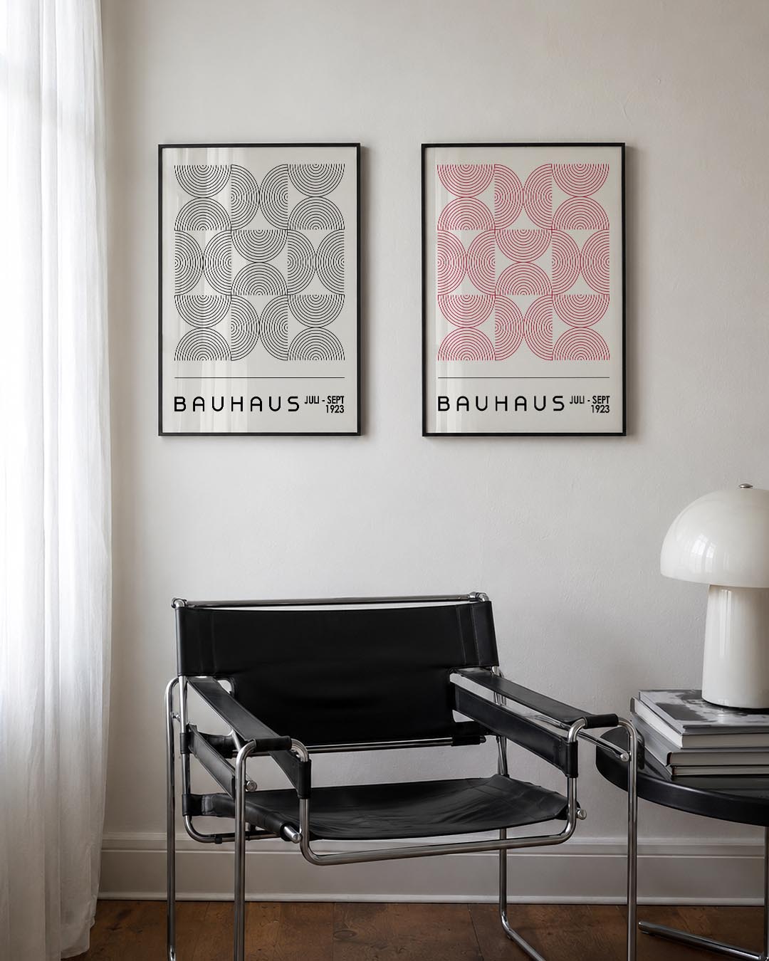 Cirkelritme en lijnen Posterset