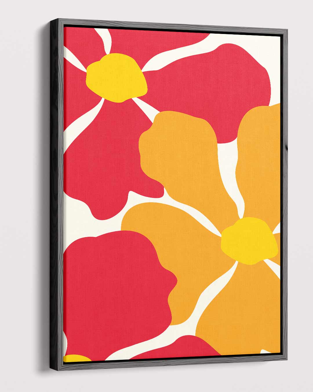 Bloemrijke Kleurexplosie Kunstwerk-canvas-dibond-plexiglas-wanddecoratie-WallArtistic