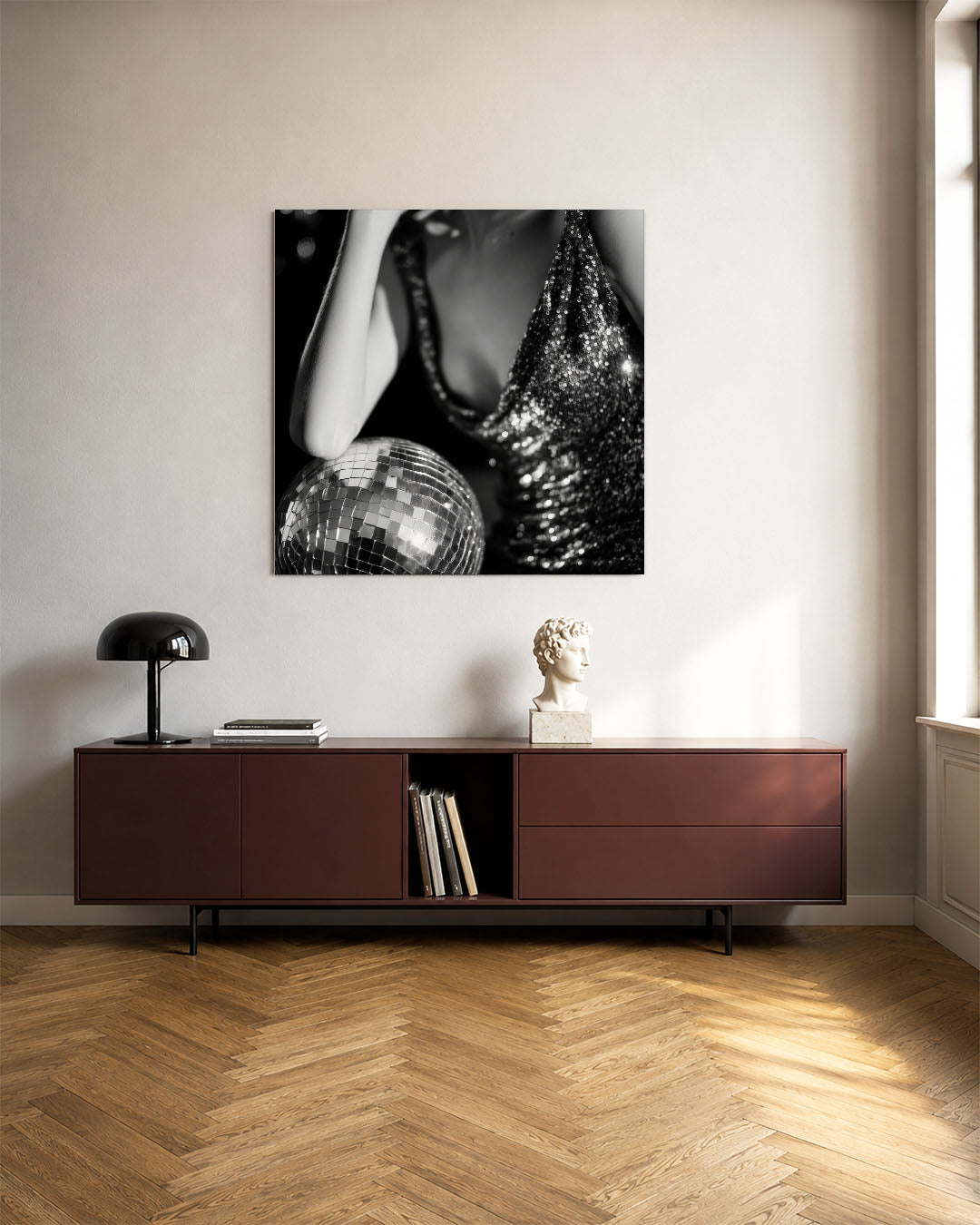 Glinsterende reflecties Kunstwerk