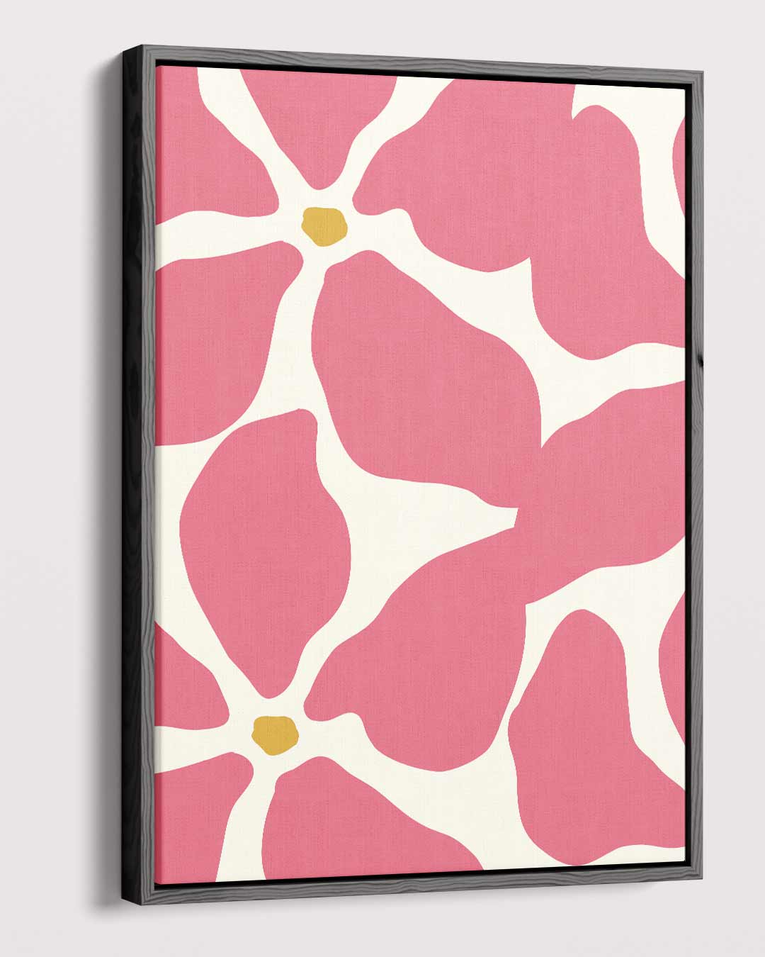 Bloemrijke Roze Reflecties Kunstwerk-canvas-dibond-plexiglas-wanddecoratie-WallArtistic