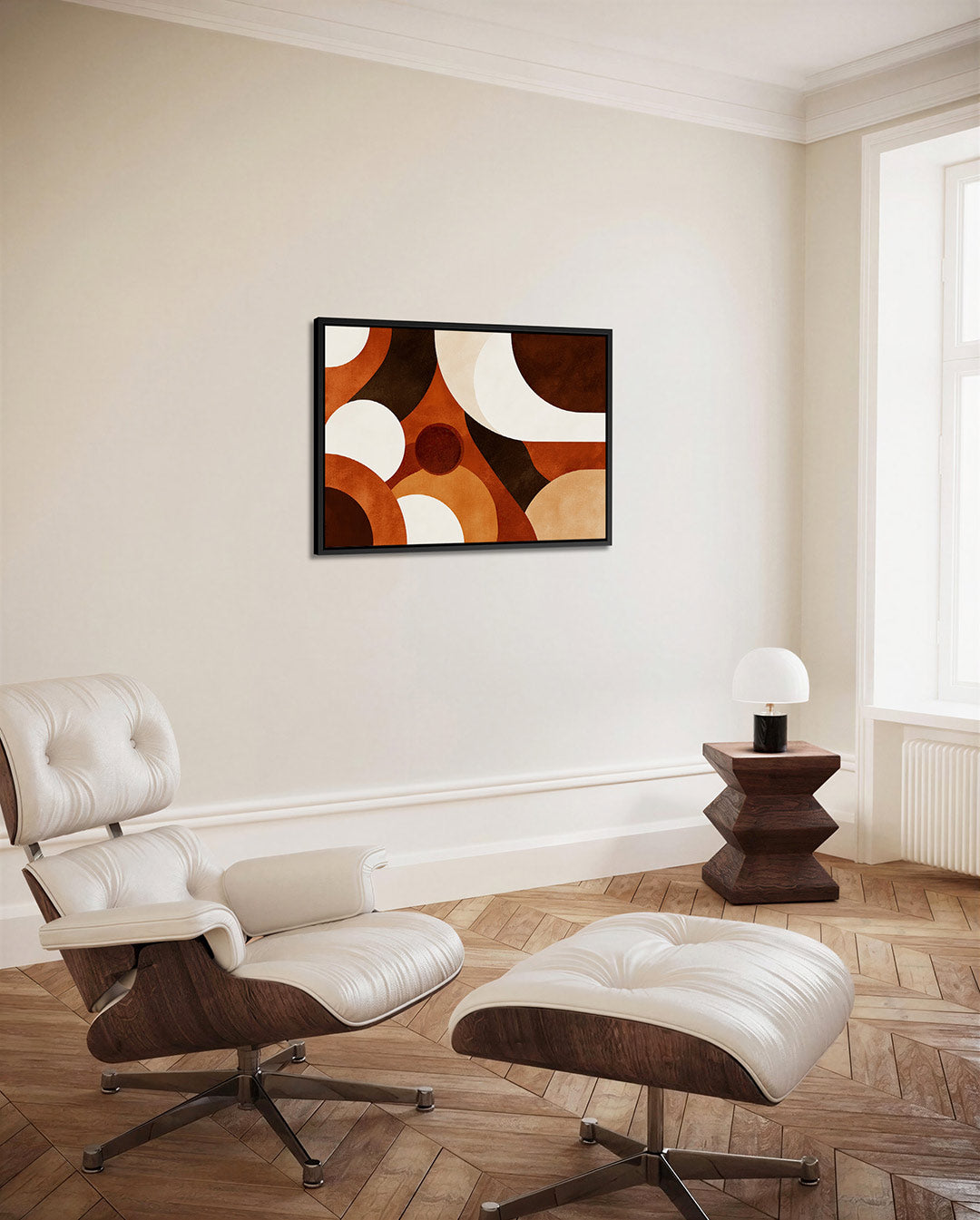 Organische vormen compositie Kunstwerk