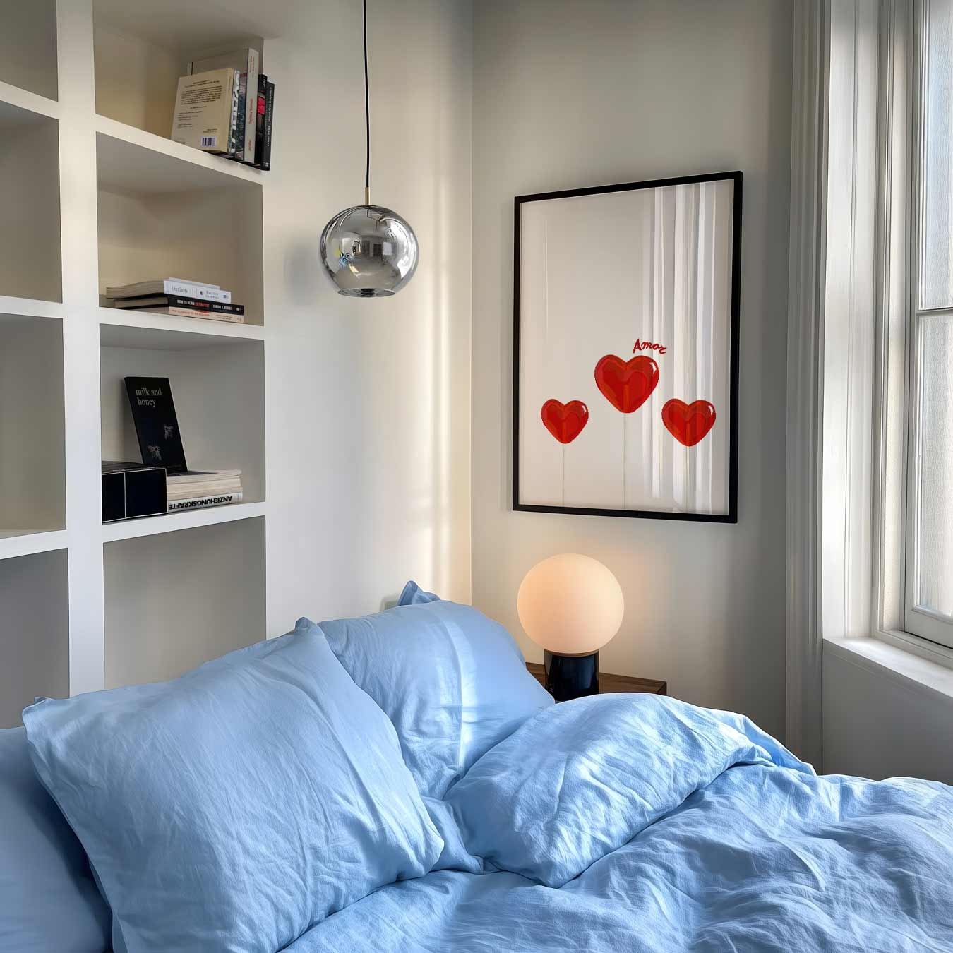 Romantische Hartjes Poster