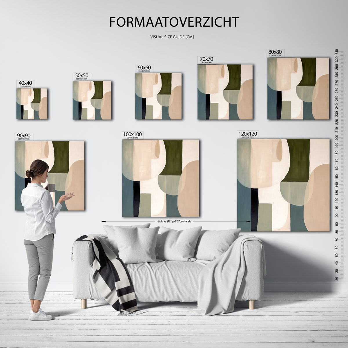 Abstracte vormen Poster
