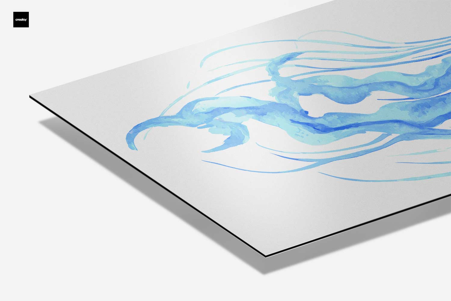 Dromerige Kwallen in Blauw Kunstwerk-canvas-dibond-plexiglas-wanddecoratie-WallArtistic