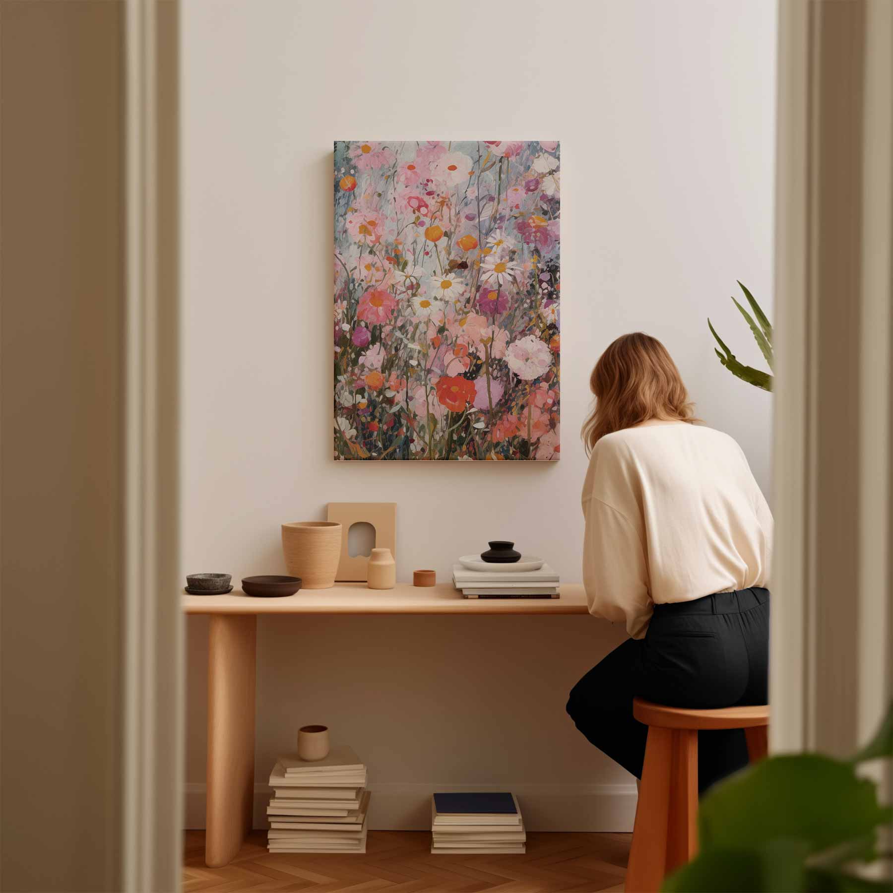 Bloemen Weelde Schilderij Kunstwerk-canvas-dibond-plexiglas-wanddecoratie-WallArtistic