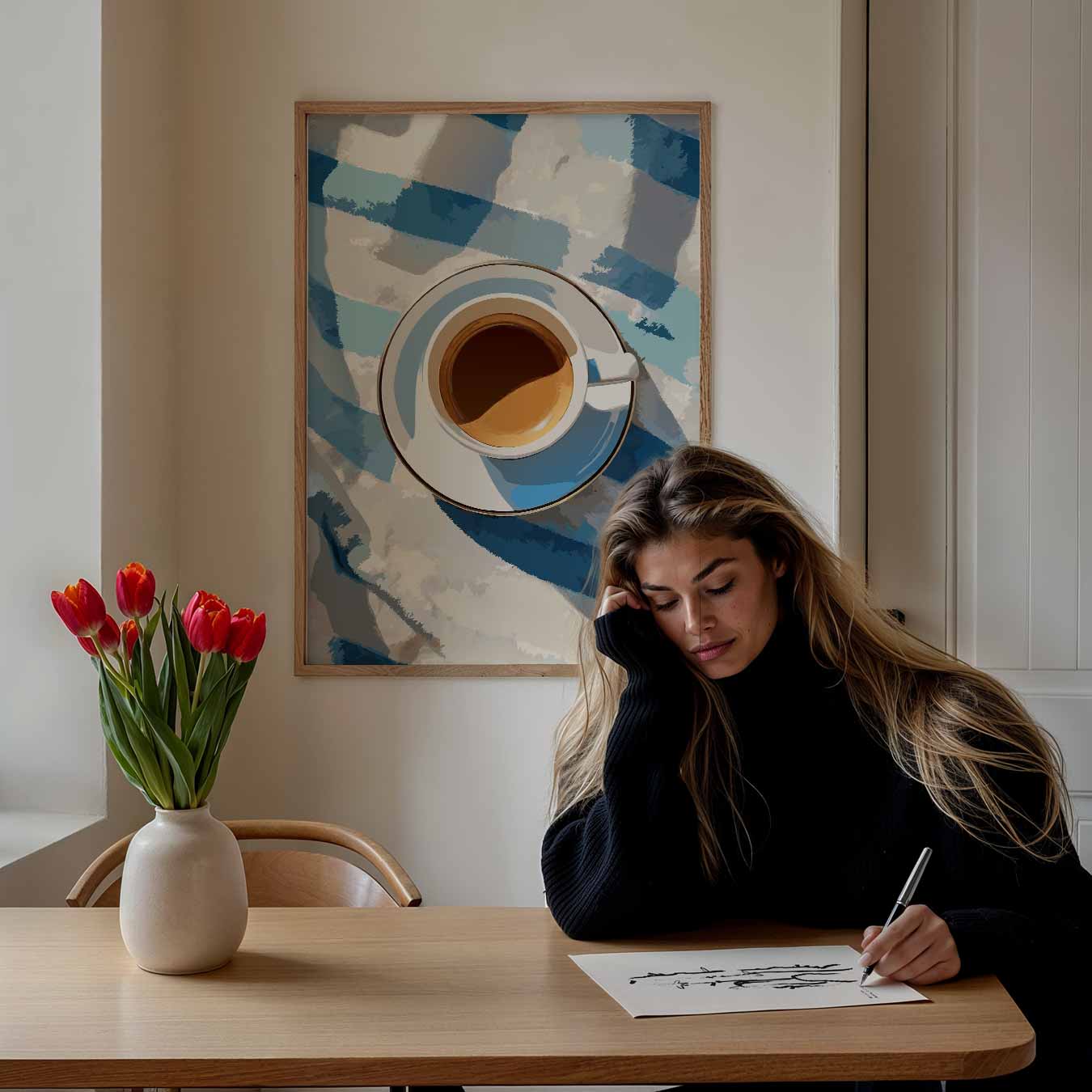 Ontspan Met Espresso Poster-WallArtistic