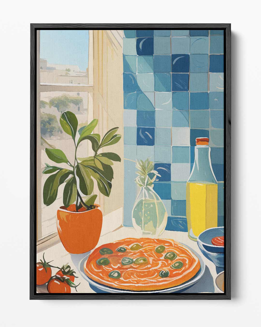 Mediterrane Keuken Vibes Kunstwerk-canvas-dibond-plexiglas-wanddecoratie-WallArtistic