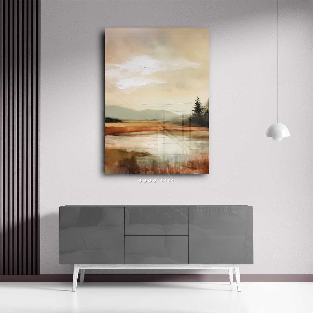 Rustieke Herfstlandschap Kunstwerk-canvas-dibond-plexiglas-wanddecoratie-WallArtistic